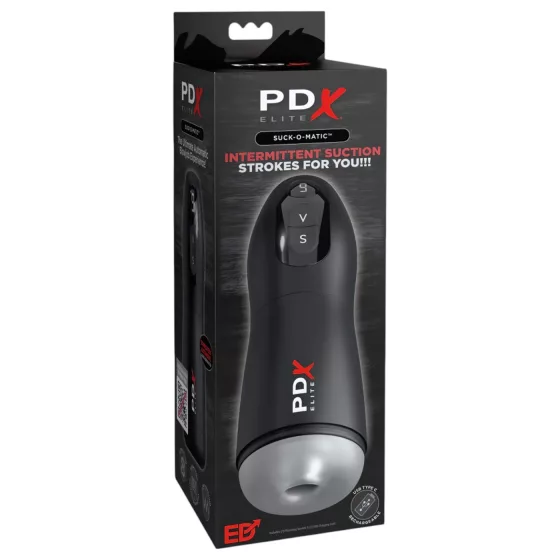 PDX Suck-O-Matic - akumulátorový, automatický masturbátor (černý)