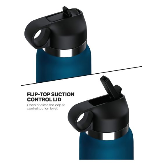 Fuck Flask Private Pleaser - umělá vagína v lahvi - modrá/naturální