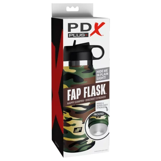 PDX - Fap Flask Happy Camper - masturbátor v láhvi (zeleno‑černý)