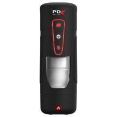   PDX Elite Milk Me Hotter - vyhřívaný masturbátor (černý)