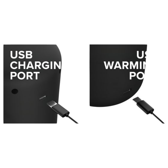 PDX Elite Milk Me Hotter - hřejivý masturbátor (černý)