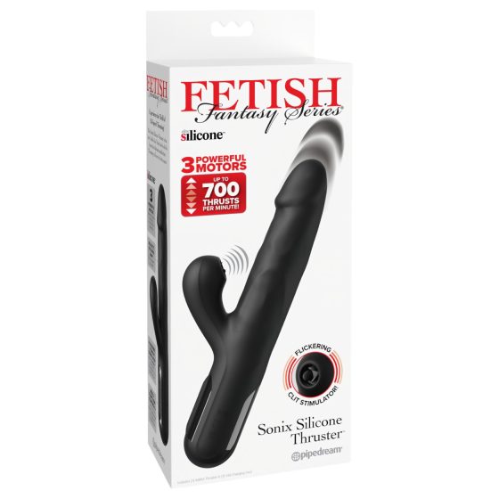 Fetish - 3-motorový vibrační stimulátor (černý)
