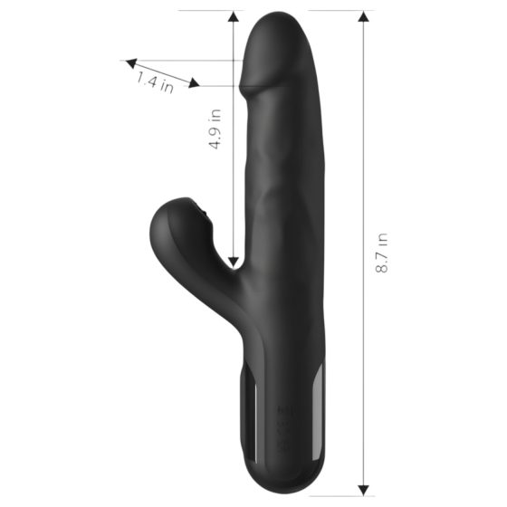 Fetish - 3-motorový vibrační stimulátor (černý)