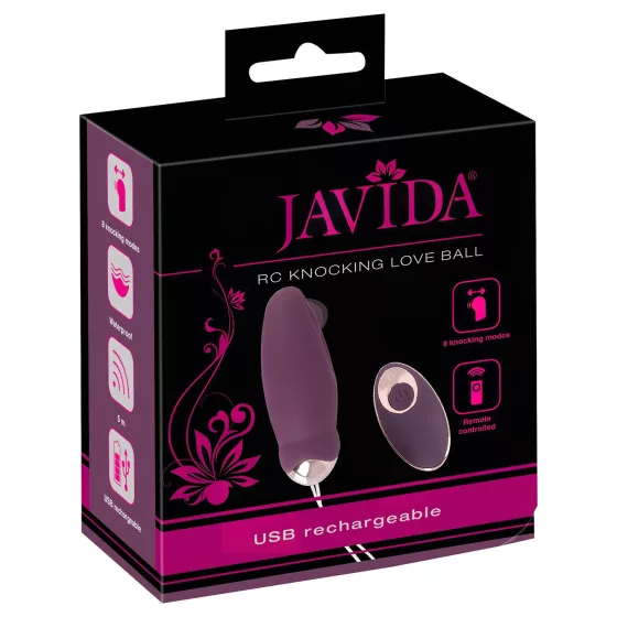 Javida - vibrační vajíčko s dálkovým ovládáním - pulzující - fialové