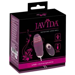   Javida - nositelné rádiové vibrační vajíčko s rotujícími korálky (fialové)