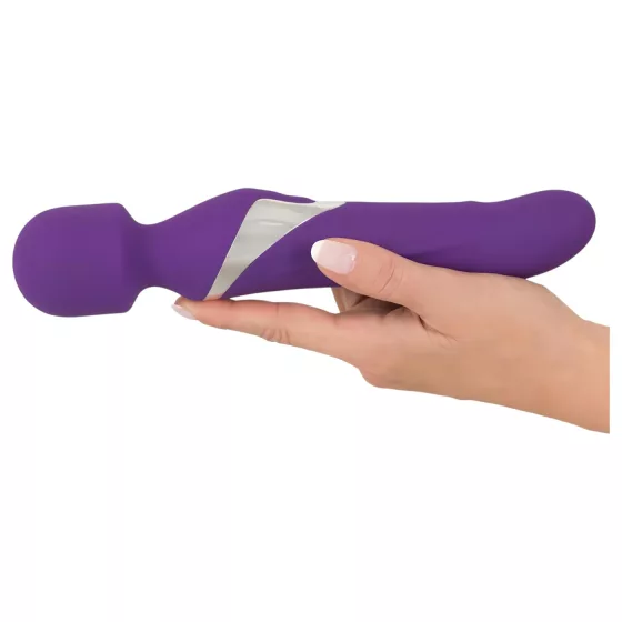 Javida - masážní a vibrátor 2v1 - perlový, fialový