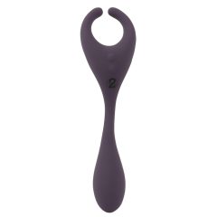  Couples Choice - Akumulátorový, rádiem řízený dvoumotorový vibrátor (fialový)