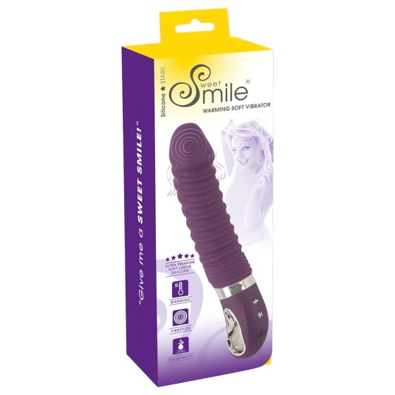 SMILE Soft - akumulátorový, vyhřívaný vibrátor (fialový)
