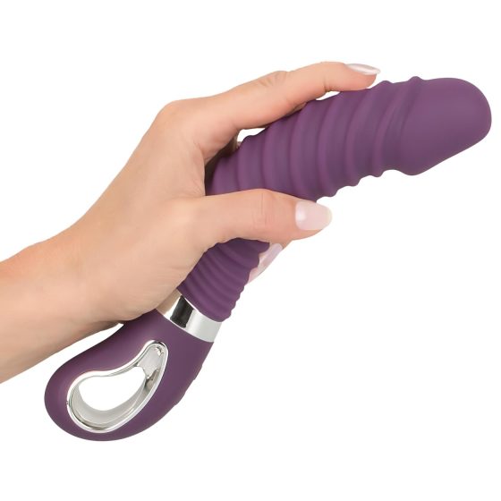 SMILE Soft - akumulátorový, vyhřívaný vibrátor (fialový)