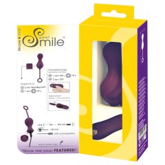   SMILE RC Milostné Kuličky - akumulátorové, rádiové vibrační vajíčko (fialové)