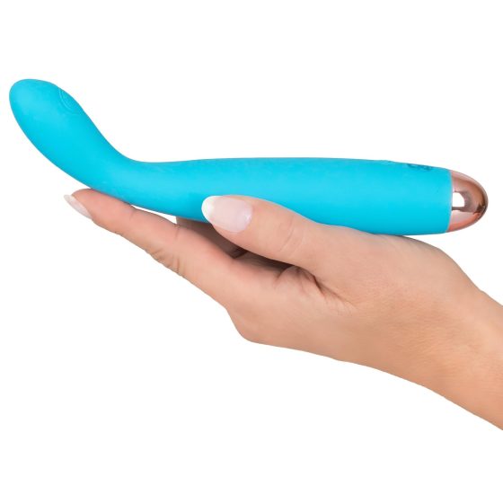 Cuties Mini - akumulátorový, vodotěsný, vibrátor na bod G (tyrkysový)