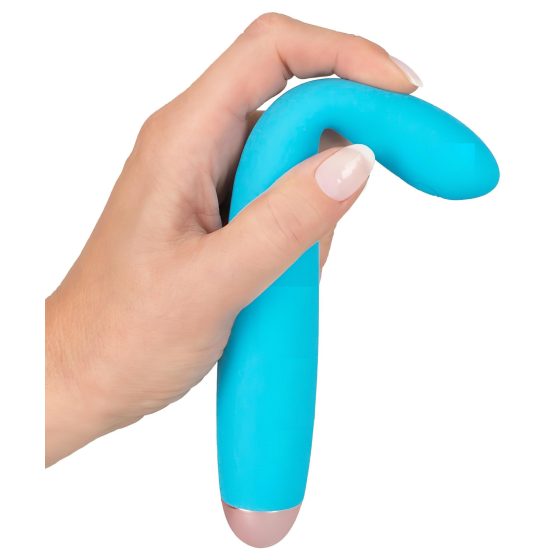 Cuties Mini - akumulátorový, vodotěsný, vibrátor na bod G (tyrkysový)