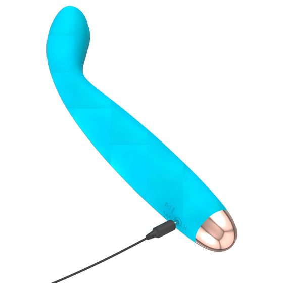 Cuties Mini - akumulátorový, vodotěsný, vibrátor na bod G (tyrkysový)