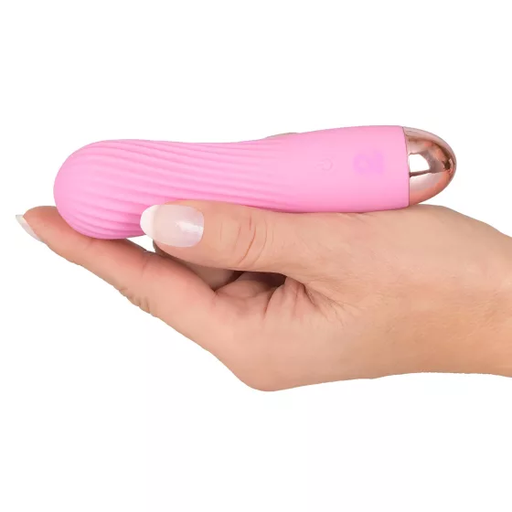 Cuties Mini - vibrátor na baterii - vodotěsný spirálový - růžový