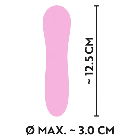 Cuties Mini - vibrátor na baterii - vodotěsný spirálový - růžový