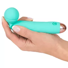   Cuties Mini Wand - akumulátorový, vodotěsný masážní vibrátor (zelený)