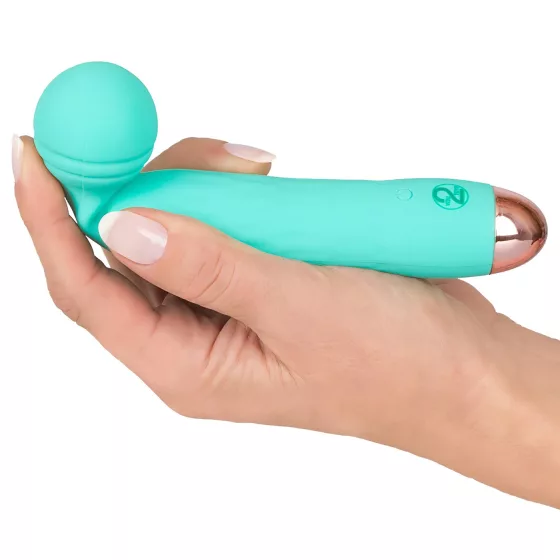 Cuties Mini Wand - akumulátorový, vodotěsný masážní vibrátor (zelený)