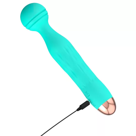 Cuties Mini Wand - akumulátorový, vodotěsný masážní vibrátor (zelený)