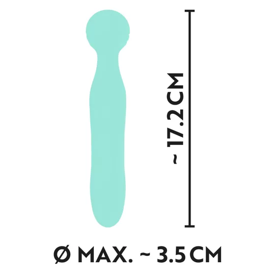 Cuties Mini Wand - akumulátorový, vodotěsný masážní vibrátor (zelený)
