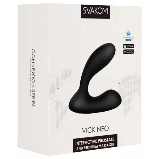 Svakom Vick Neo - akumulátorový anální vibrátor pro VR (černý)
