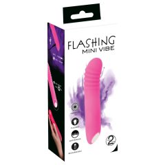   You2Toys - Flashing Mini Vibe - akumulátorový, svítící vibrátor (růžový)