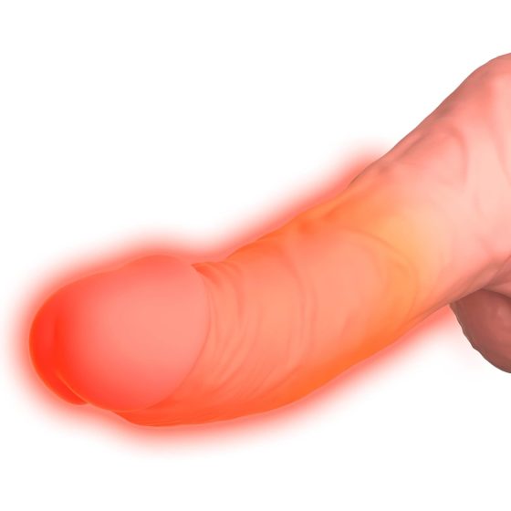 King Cock Plus 6,5 - varlata posunující vibrátor - přírodní