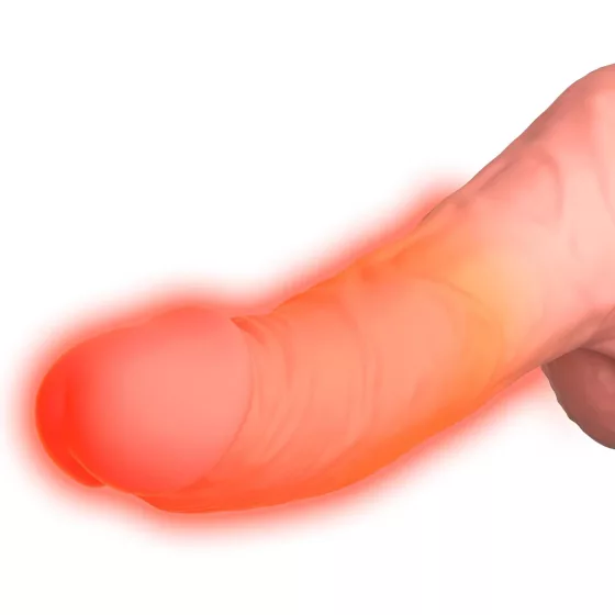 King Cock Plus 6,5 - realistický vibrační penis s varlaty - tělová
