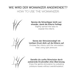   Womanizer Stříbrné Potěšení - sada vzduchových vibrátorů (černá)