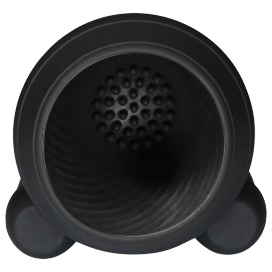 Rebel - vibrační masturbátor žaludu - akumulátor, 2 motory - černý