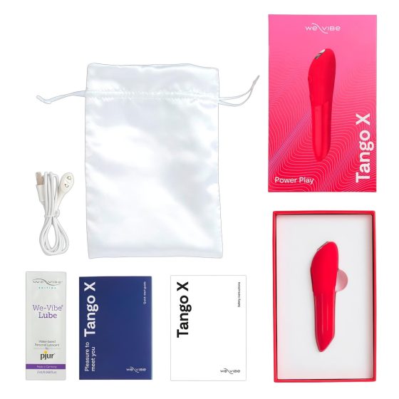 We-Vibe Tango X - vibrátor do kabelky - dobíjecí, vodotěsný - korálový