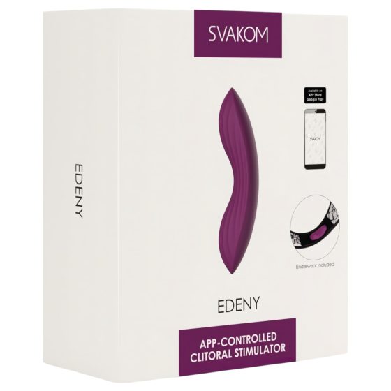 Svakom Edeny - chytrý nabíjecí kalhotkový vibrátor (fialový)