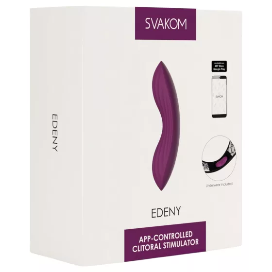 Svakom Edeny - vibrátor do kalhotek ovládaný aplikací (fialový)