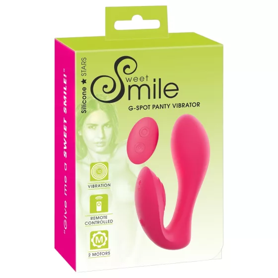 SMILE - vibrační vajíčko do kalhotek s dálkovým ovládáním - růžové