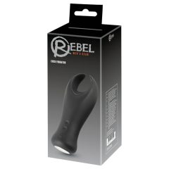 Rebel - vibrační stimulátor žaludu (černý)
