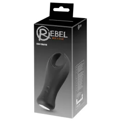 Rebel - vibrační masturbátor na žalud - černý