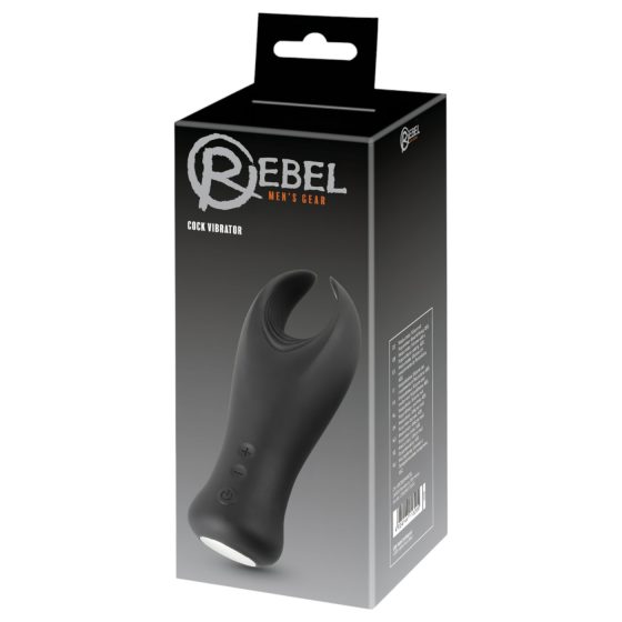 Rebel - vibrační stimulátor žaludu (černý)
