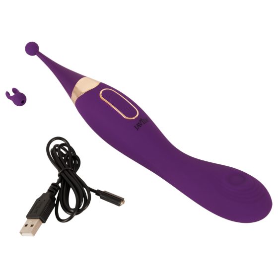 / Javida - 2v1 dobíjecí stimulátor klitorisu a vibrátor sada (fialová)