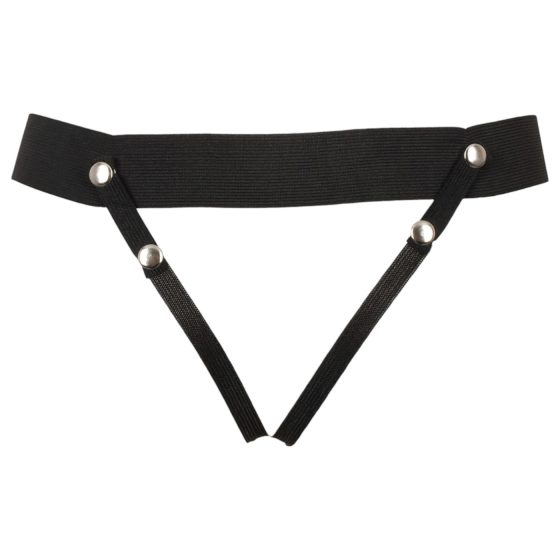 You2Toys Strap-on - dutý, připínací vibrátor (přírodní)