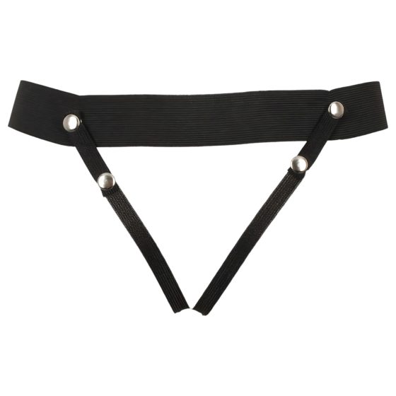 You2Toys Strap-on - dutý, připínací vibrátor (přírodní)