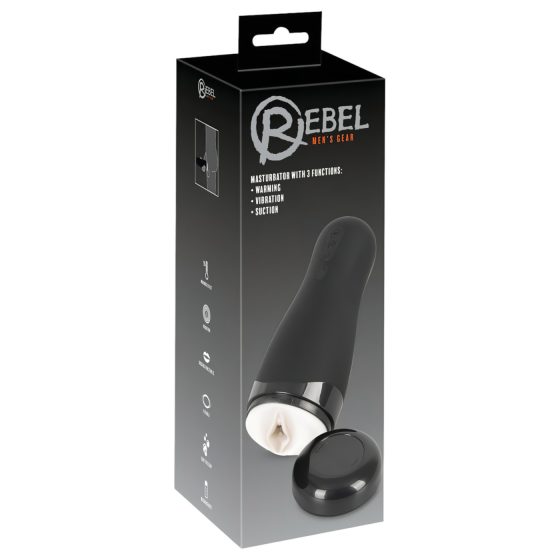 Rebel 3 - dobíjecí, hřejivý masturbační rukáv