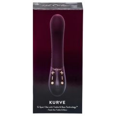   Hot Octopuss Kurve - dobíjecí, vodotěsný vibrátor na bod G (fialový)