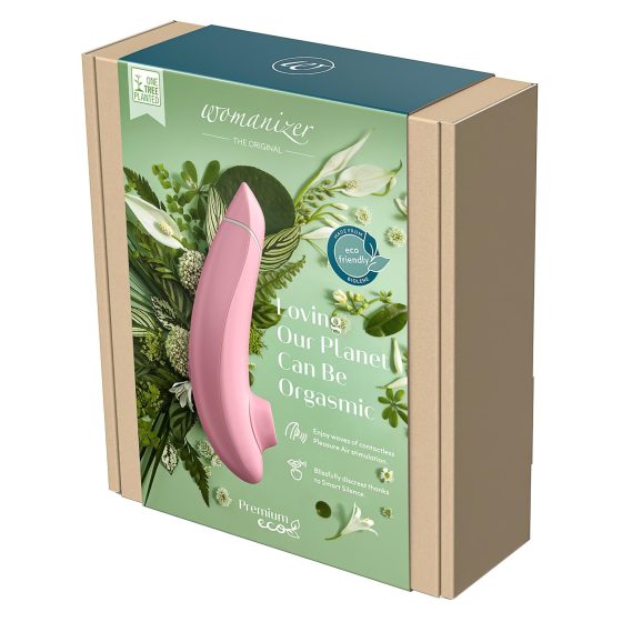 Womanizer Premium Eco - Akumulátorový stimulátor klitorisu s vlnami (růžový)