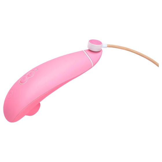 Womanizer Premium Eco - Akumulátorový stimulátor klitorisu s vlnami (růžový)
