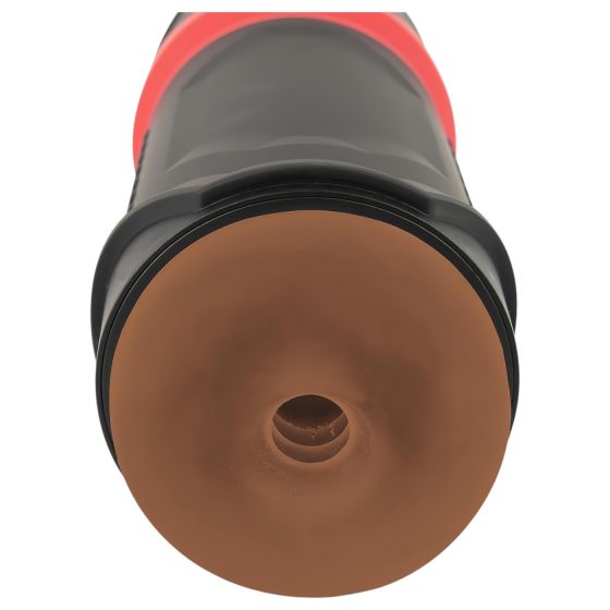 WYNE 04 - masturbátor s vibrací a sáním - akumulátor - hnědý