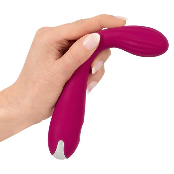SMILE G-spot - dobíjecí, vroubkovaný vibrátor na G-bod (fialový)