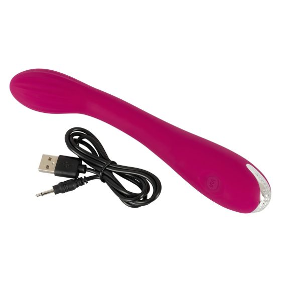 SMILE G-spot - dobíjecí, vroubkovaný vibrátor na G-bod (fialový)