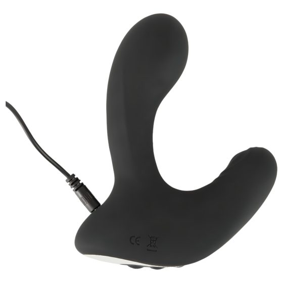 Rebel RC - dobíjecí, rádiem řízený anální vibrátor s pumpováním (černý)