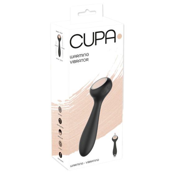 You2Toys CUPA - dobíjecí, hřejivý 2v1 vibrátor (černý)