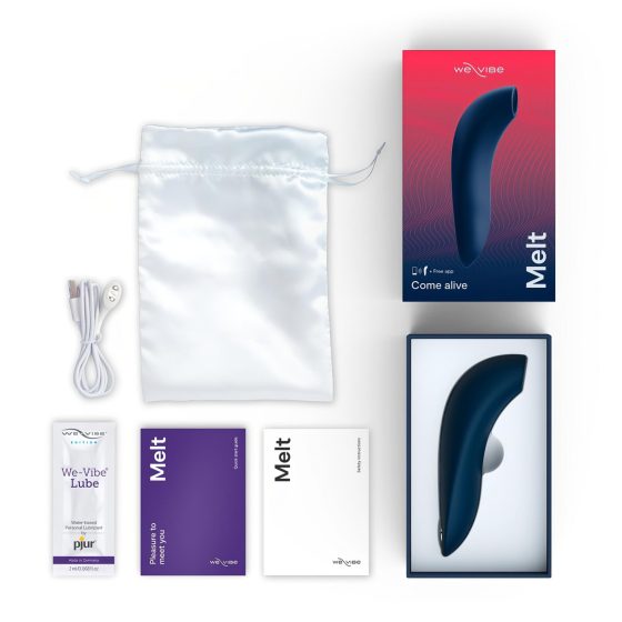 We-Vibe Melt - akumulátorový, chytrý stimulátor klitorisu s vlnami vzduchu (modrý)