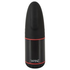   WYNE 02 - akumulátorový, vibrační a sací masturbátor (černá-bílá)